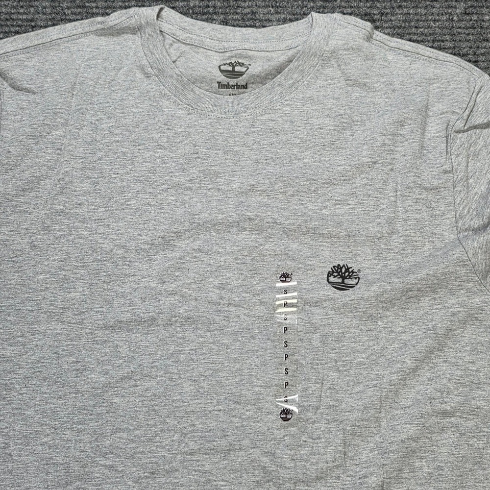 Timberland Cotton T-Shirt Men's Size Small Gray Short Sleeve Soft Casual NEW - Picture 7 of 7